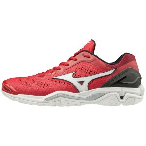 Mizuno Wave Stealth V Παπουτσια Χαντμπολ Ανδρικα - Κοκκινα